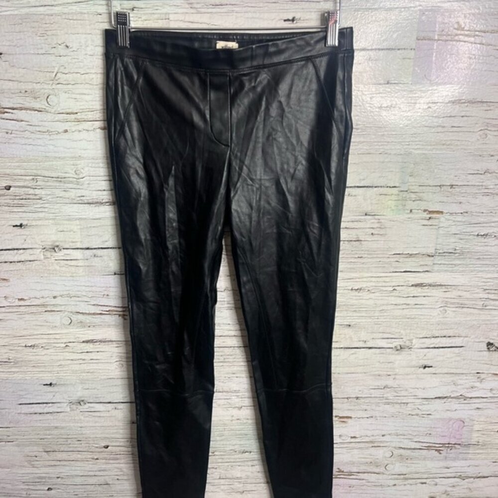 Aritzia Black Faux Leather Leggings